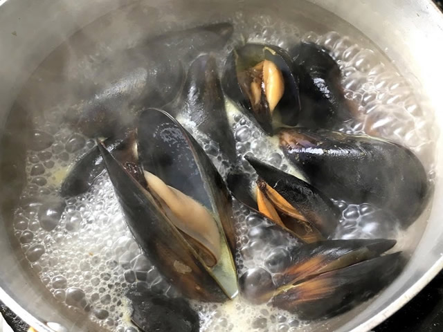 三陸のカキとムール貝